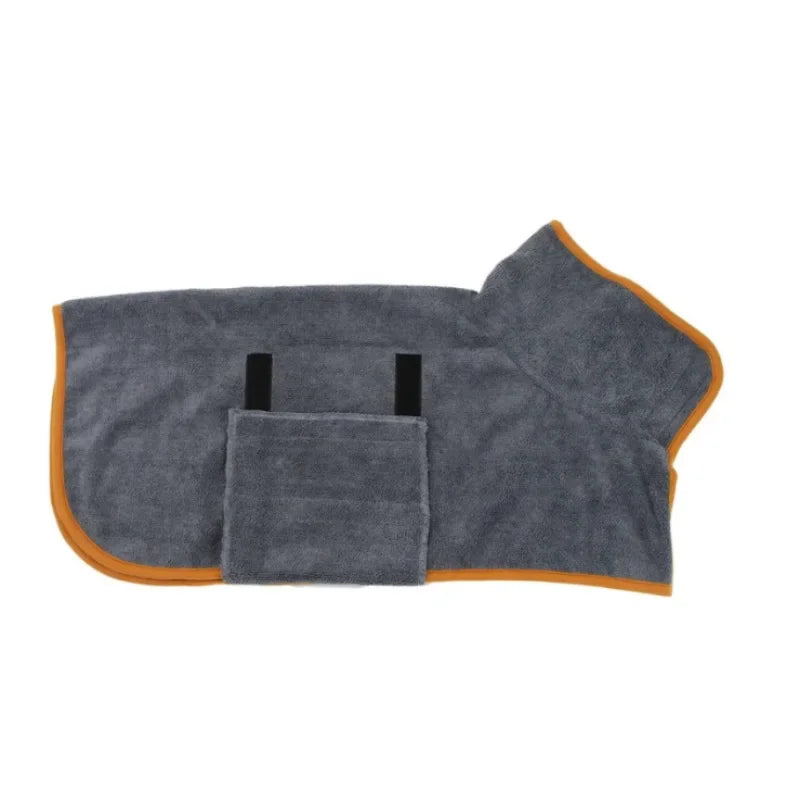 Dog Bathrobe Absorbent Pet Quick Drying Dog Bath Towel for Large Small Dogs Clean Absorbent Bathrobe Cat Pet Products