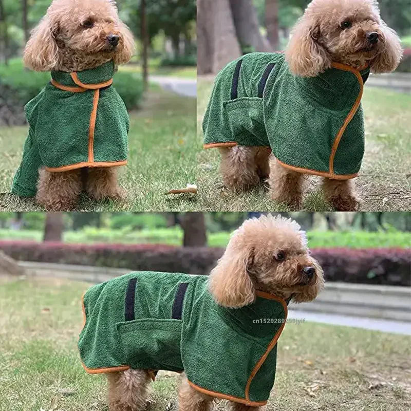 Dog Bathrobe Absorbent Pet Quick Drying Dog Bath Towel for Large Small Dogs Clean Absorbent Bathrobe Cat Pet Products